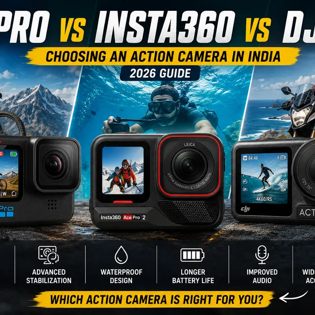 GoPro vs Insta360 vs DJI in India (2026)